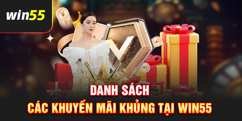 Danh sách các khuyến mãi Win55 siêu khủng